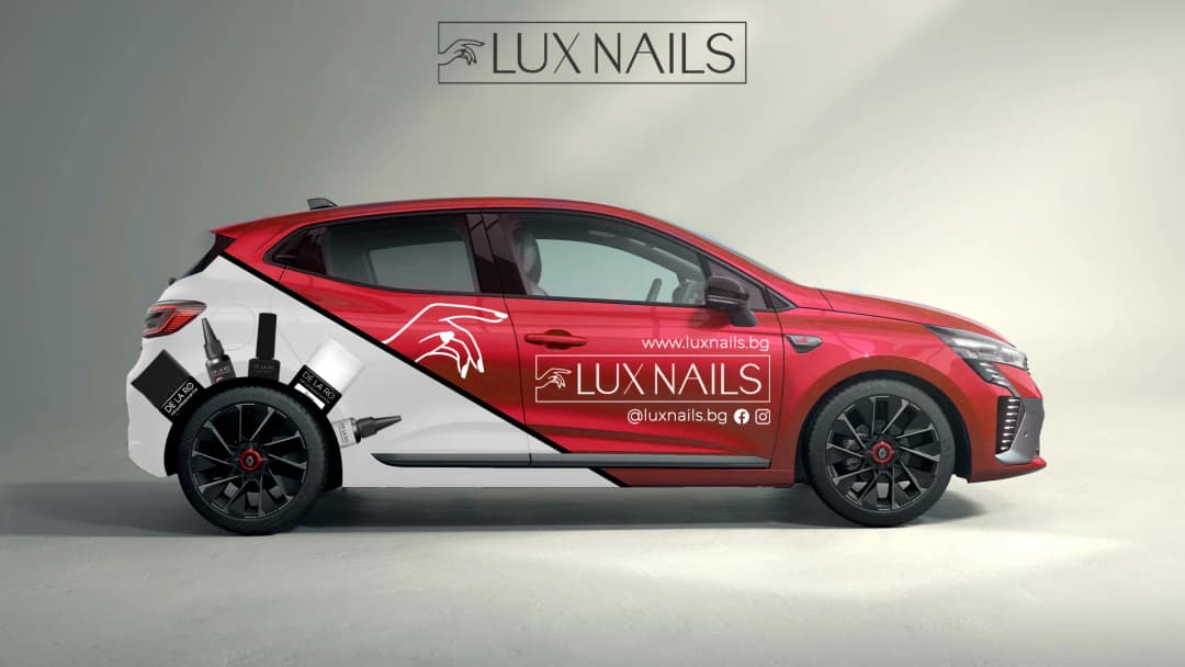 Luxnails Branding Car